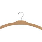 Natural Wood Top Hanger (17" X 3/8")