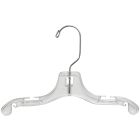 Kids Clear Plastic Top Hanger W/ Notches (10" X 7/16")