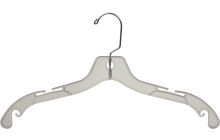 Clear Plastic Top Hanger W/ Notches (17" X 3/8")