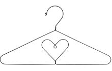 Set of 3 Assorted Metal Decorative Heart Hangers
