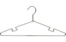 Chrome Metal Top Hanger W/ Notches (17" X 3/16")