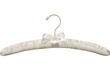 Petite Ivory Padded Top Hanger (15" X 1 1/4")