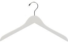White Wood Top Hanger (17" X 7/16")