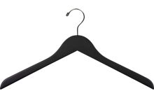 Matte Black Wood Top Hanger (17" X 7/16")