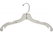 Plastic Hangers-10 Pack-Clothing Notched Hangers Bow Stackable